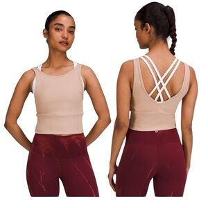 Lululemon Power Pivot Tank in Pink Clay See Measurement